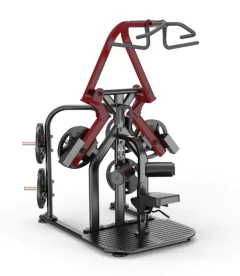 Plate Loaded Pro Strength Rotary Lat Pull-Down Machine | Muscle D Fitness (PL-PS-RLP) for workouts that isolate, strengthen, shape, and build the upper lat muscles of the back available for sale at IRON COMPANY.