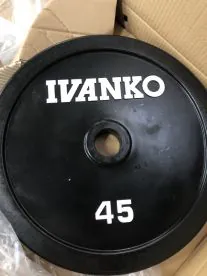 Rubber Encased Olympic Weight Plates | Ivanko (RUBO)