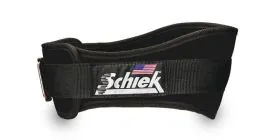 Schiek 2006 Black 6-Inch Wide Weightlifting Belt with Velcro Closure for Maximum Back Support