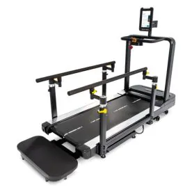 Spirit Fitness 8.0T Rehabilitation Treadmill with Full-Length Adjustable Handrails and Touchscreen Console for Physical Therapy Use