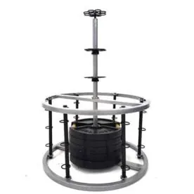 Stroops Revolution Group Fitness Anchor Featuring 42 Anchor Points, a Compact Design, and a Swiveling Top Anchor for Multi-User Slastix Resistance Band Training. Weight Plates Not Included