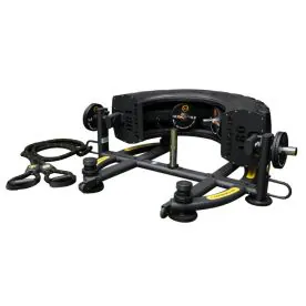The Abs Company TireFlip 180 Functional Training Machine with Half Tire, Rope Anchors, and Weights