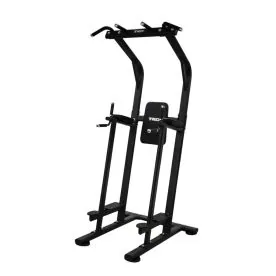 TKO 870VKR2-BK Vertical Knee Raise / Dip / Pull Up Power Tower with Black Frame