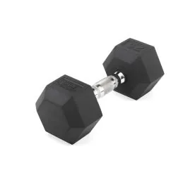 Urethane Hex Dumbbell Sets by IRON COMPANY for cross-training facilities, garage gyms, school weight rooms, and anywhere requiring affordable dumbbells with a protective urethane coating.