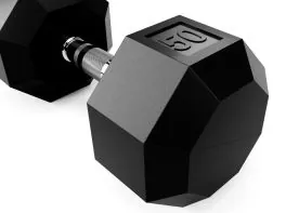 VTX SD-R 8-Sided Rubber Dumbbells by Troy Barbell for residential and light institutional use are available for sale at IRON COMPANY.