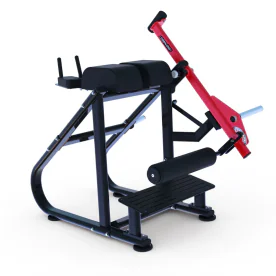 Plate Loaded Pro Strength Reverse Hyper Machine | Muscle D Fitness (PL-PS-RH) for workouts that provide spinal decompression and strengthening of the posterior chain available for sale at IRON COMPANY.