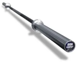 15kg Lightweight Women's Cross-Training Bar | Ironcompany (ICWWCFB) w/ Black Zinc Shaft and Silver Zinc Sleeves