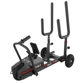 Xebex SLD-XT3V2 Sled with 3-Wheel Design, Magnetic Resistance, and Bi-Directional Movement for Strength Training