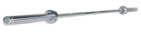 York Barbell 32000 Men's Elite Competition Training Bar with needle bearings and high tensile strength 28mm shaft rated at 190,000 PSI