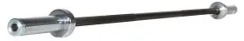 York Barbell 32122 Six-Foot Black Oxide Olympic Bar with Hard Chrome Sleeves and Aggressive Knurling