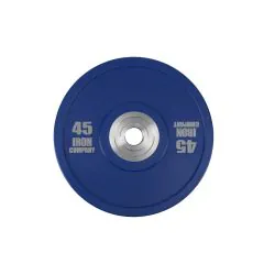 45 lb. Blue Urethane Bumper Plates - IRON COMPANY