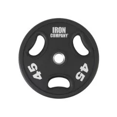 Urethane Olympic Plates with Grips | IRON COMPANY (IC-UOPG)