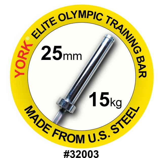 York Barbell 32003 Women's Elite Olympic Training Weight Bar