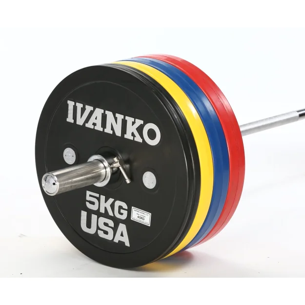 Ivanko Barbell OCB Calibrated IWF Approved Bumper Plate Sets
