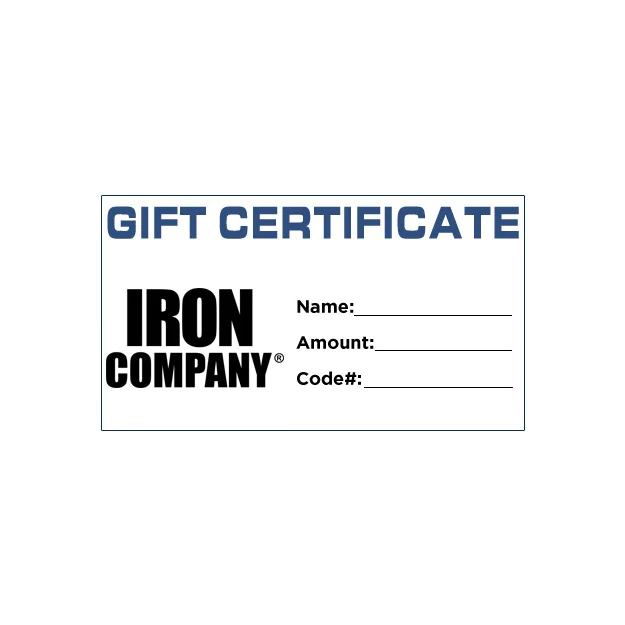 $250 Gift Certificate -- Ironcompany (GIFT-CERTIFICATE-250)