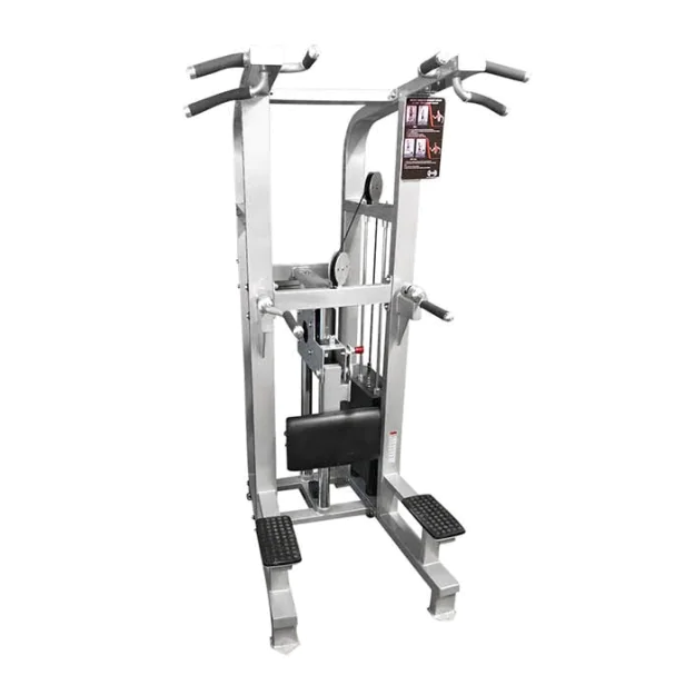 Weight Assisted Chin Dip Combo Machine with Roller Bearings | Muscle D Fitness (MDD-1008A)