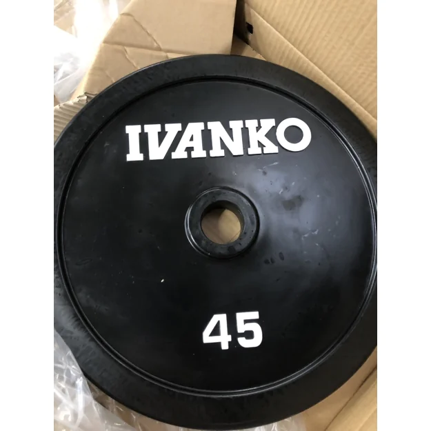 Rubber Encased Olympic Weight Plates | Ivanko (RUBO)