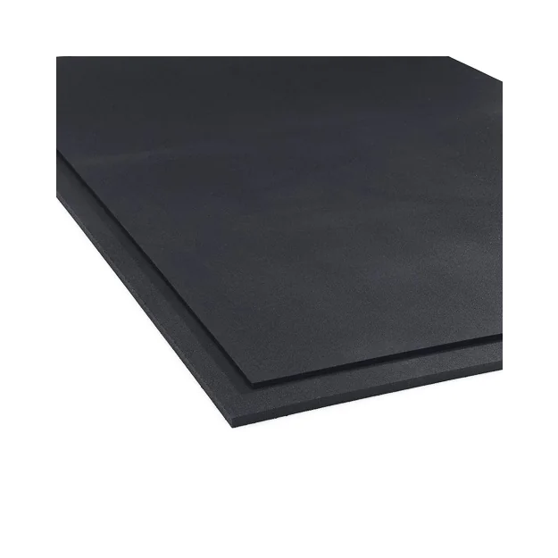 Black Rubber Commercial Weightlifting Mats for Weight Rooms and Garage Gyms