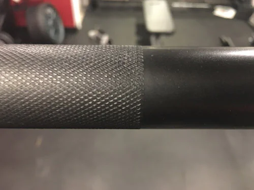 Olympic bar zinc finish and diamond knurling