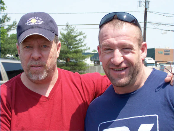 Coach Marty Gallagher and Mr. Olympia bodybuilder Dorian Yates
