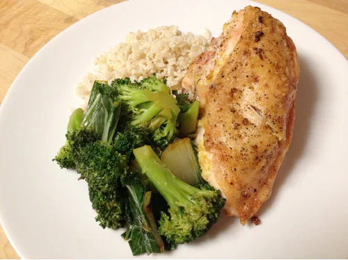 Practice well balanced nutrition including protein, carbohydrates and vegetables for maximum training results.