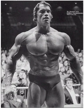 Arnold Schwarzenegger world champion bodybuilder and practitioner of volume training
