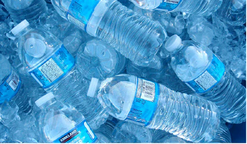Water intake for staying hydrated when exercising.