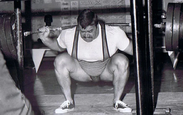 Hugh Cassidy world record powerlifter barbell squat