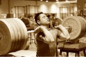 Front Barbell Squat with Conventional Grip