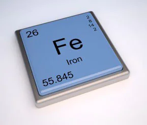 Iron element chemical symbol for cast iron
