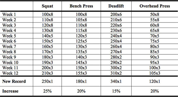 Marty Gallagher RAW Linear Template Chart
