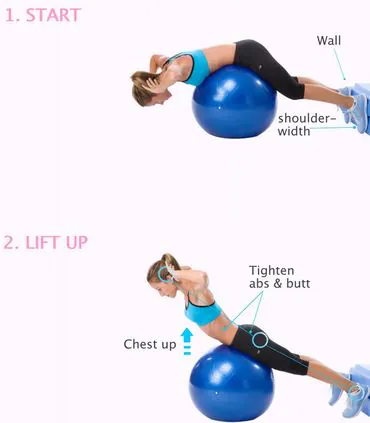 stability ball back extension