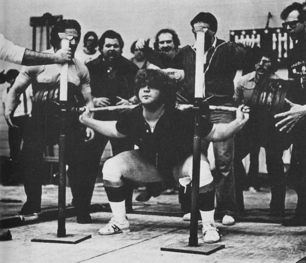 Dan Wohleber performing a heavy barbell squat