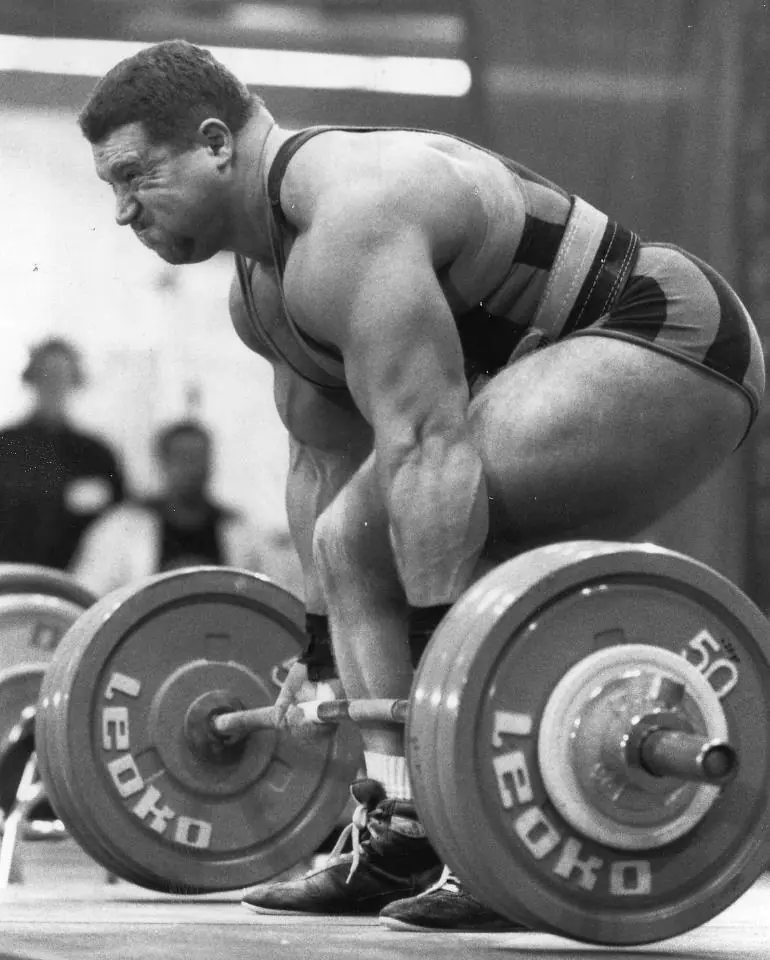 Athlete performing a heavy deadlift during strength training