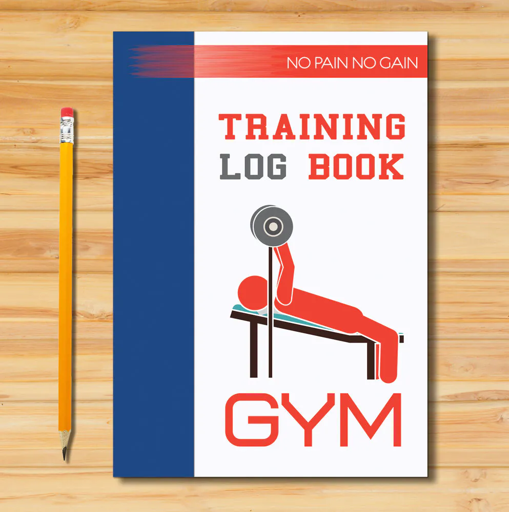 Training log book used to record weight training PRs