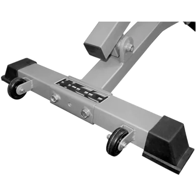 Weight bench transport wheels