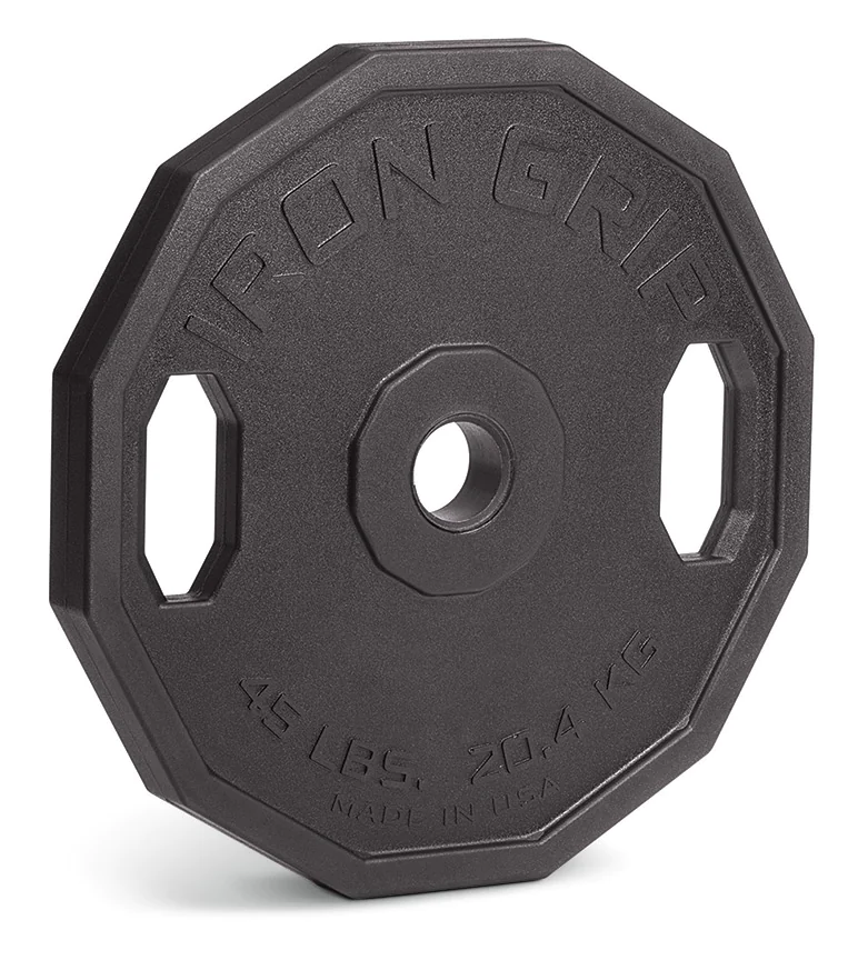 Iron Grip UPT12 urethane Olympic weight plates