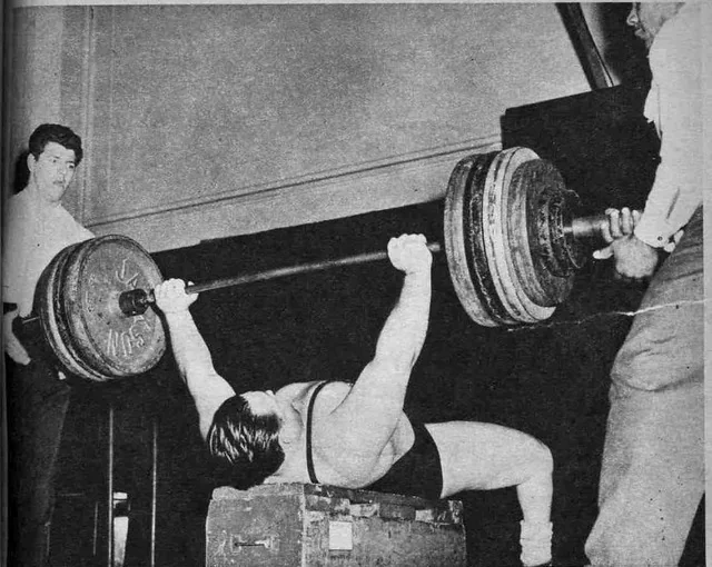 Doug Hepburn Barbell Bench Press