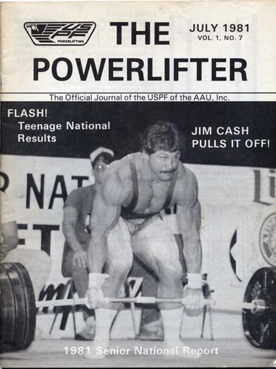 Jim Cash competing as a powerlifter