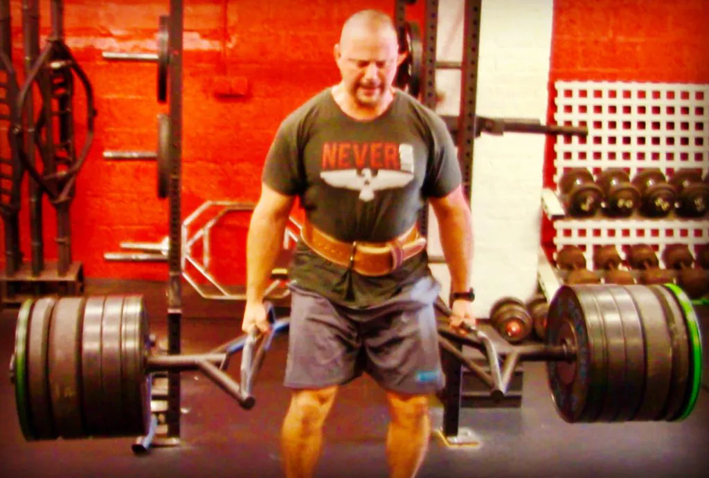 Zack Even-Esh trap bar deadlifting