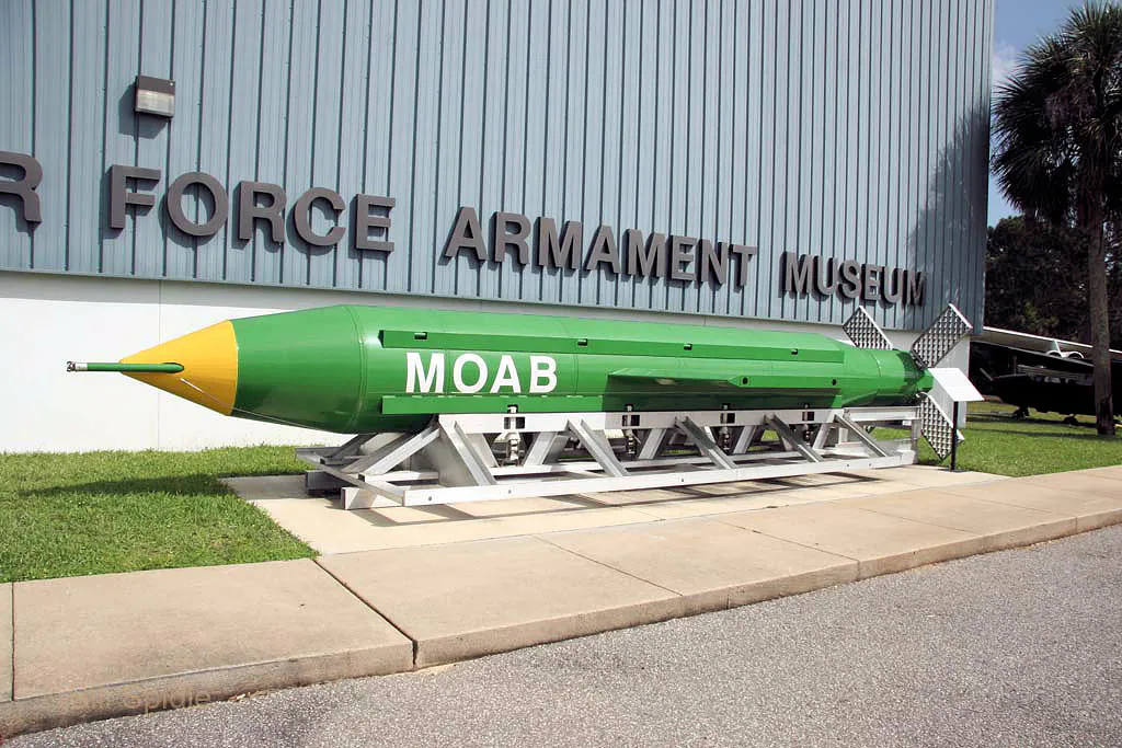 Mother of All Bombs outside the Air Force Armament Museum