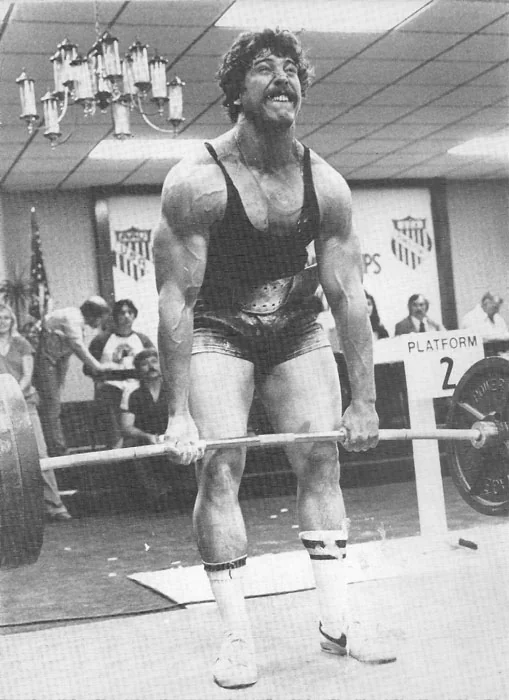 Mark Chaillet deadlifting a loaded barbell