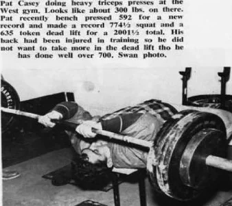 Pat Casey Tricep Press