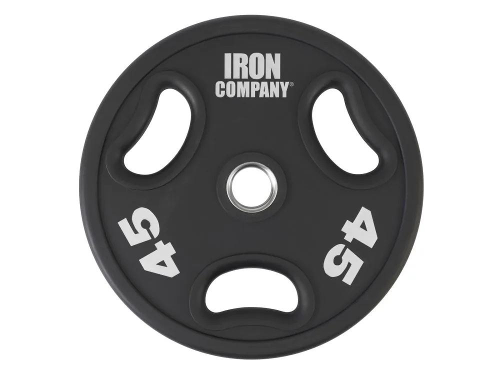 IRON COMPANY Urethane Weight Plates with Grips - Gym Equipment