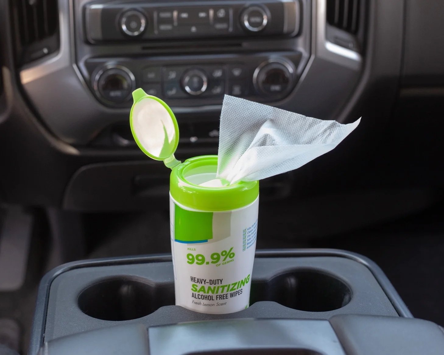 Sanitizing Wipes Canisters For Car Cup Holder