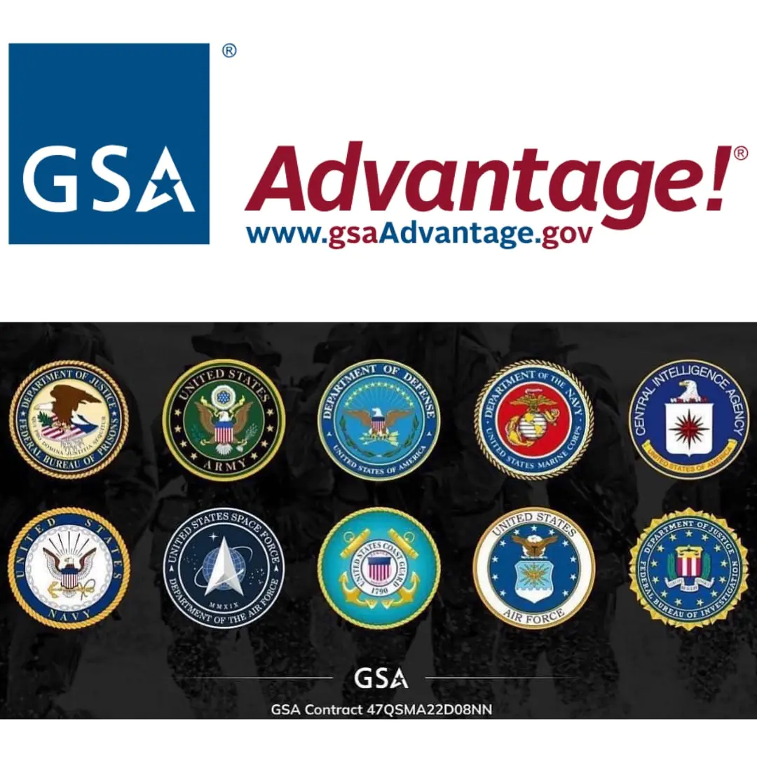 This image includes the GSA logo and represents streamlined government procurement.