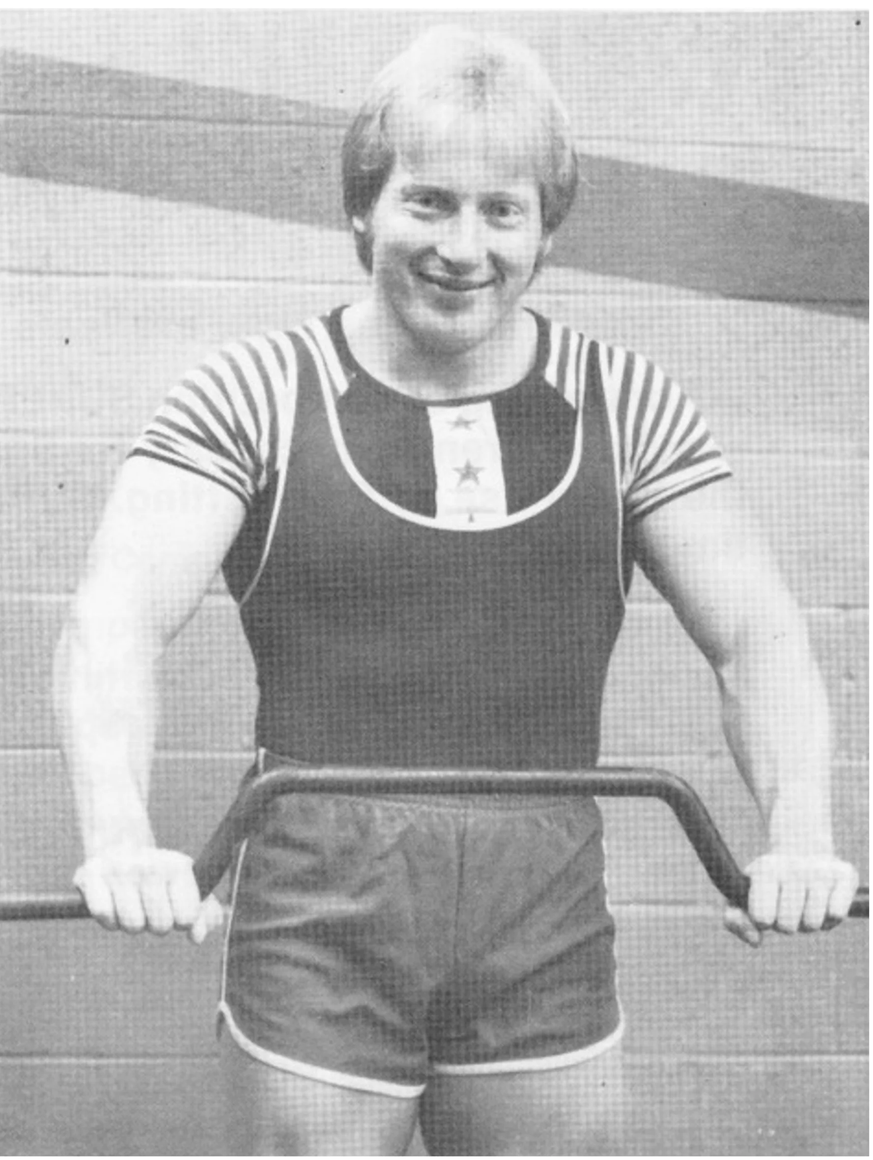 Mike MacDonald with cambered bench press bar