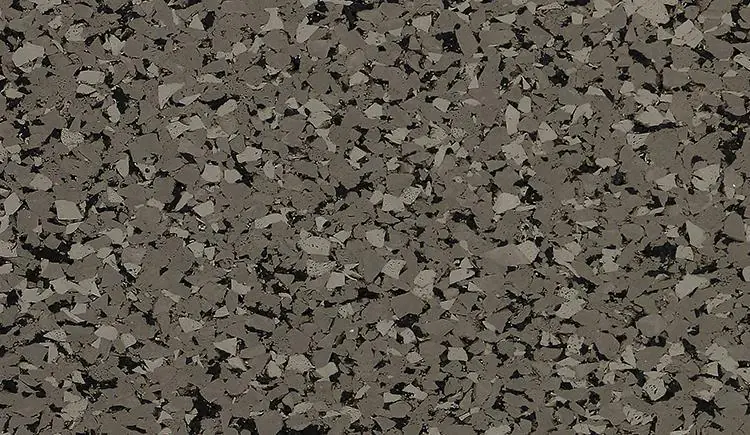 Performance dBTile Rubber Flooring Raw Titanium