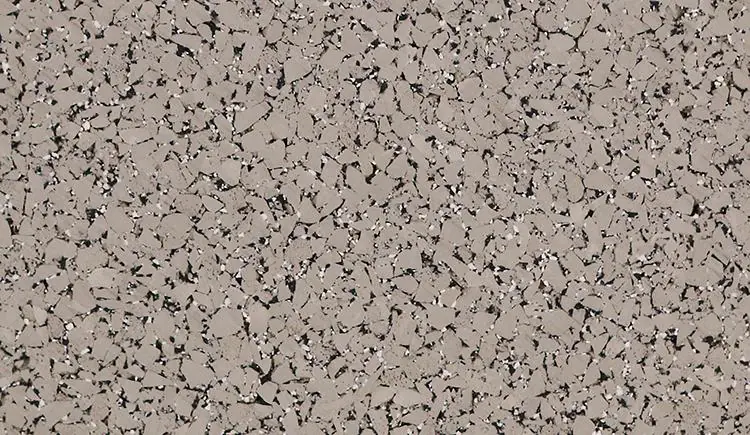 Performance dBTile Rubber Flooring Warm Gray