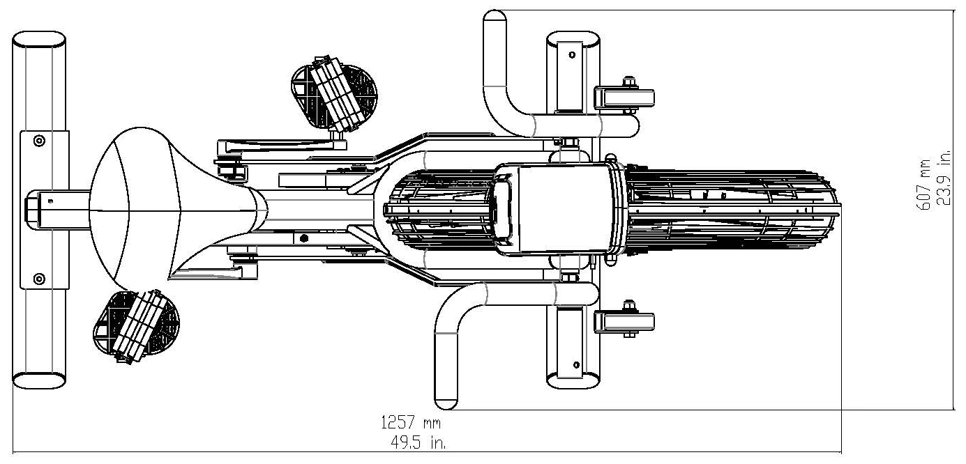 Body-Solid FB300 Endurance Fan Bike Top View